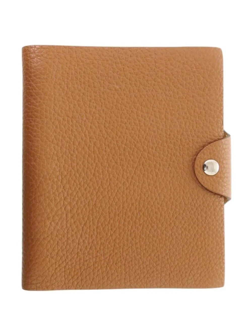 Hermes Ulysse PM Togo Gold Silver Note Book Cover Notebook Brown Agenda